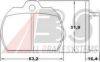 A.B.S. 36086 Brake Pad Set, disc brake